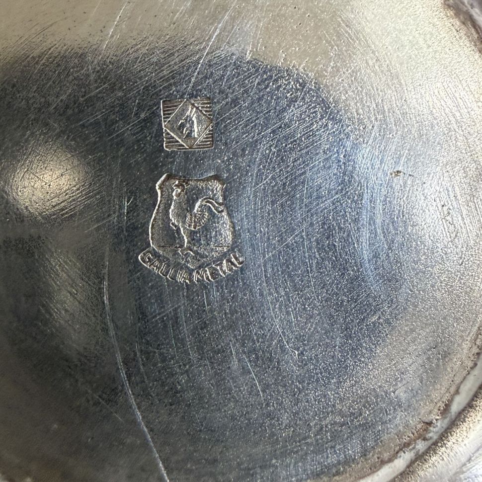Сервировочный набор Круэт Christofle Gallia 26 см серебрение стекло Франция начало XX века