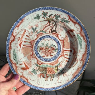 Тарелка Imari 22 см фарфор Япония 200 лет 