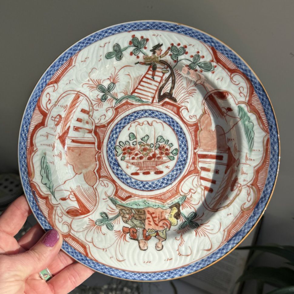 Тарелка Imari 22 см фарфор Япония 200 лет 