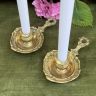 Подсвечник с ручкой 17 см бронза Франция
