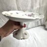 Фруктовница Limoges Фиалка 22 см фарфор 1899 гг. Франция