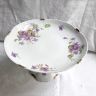 Фруктовница Limoges Фиалка 22 см фарфор 1899 гг. Франция