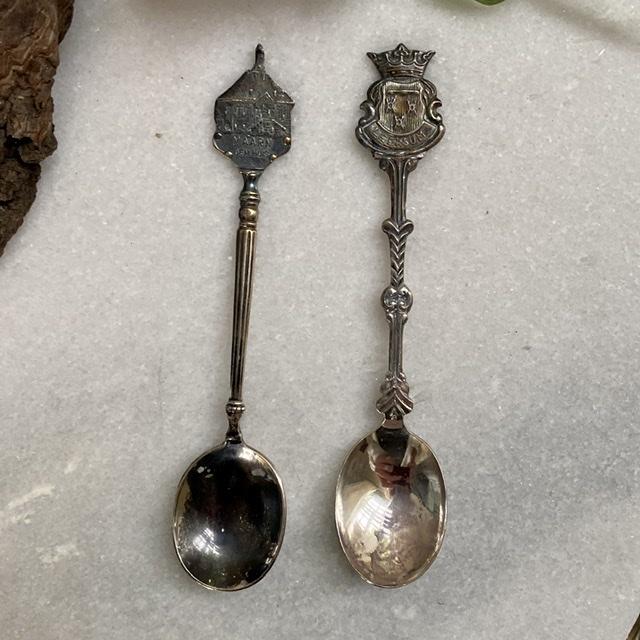 Ложка округлая набор 2 шт. старинные 
