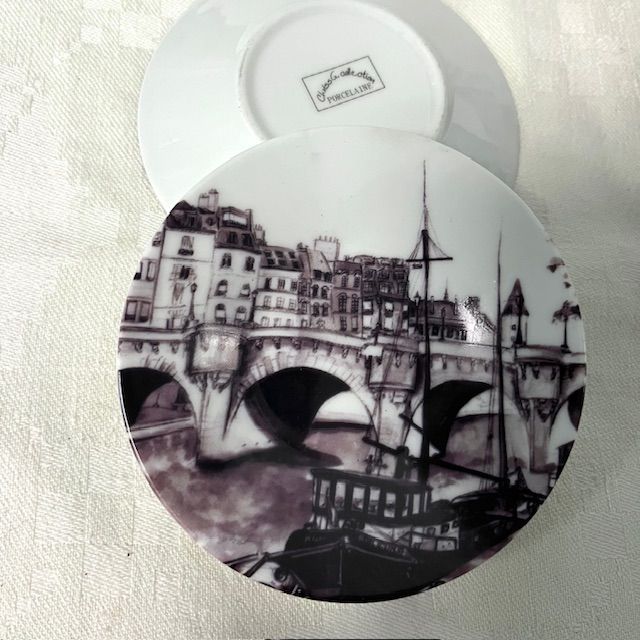 Розетка блюдце Chriss G. Collection Мост 11 см фарфор Франция