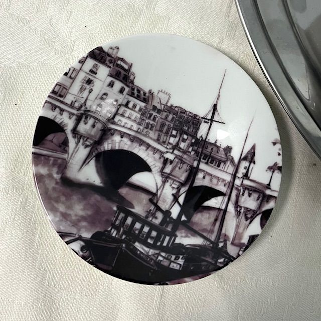 Розетка блюдце Chriss G. Collection Мост 11 см фарфор Франция