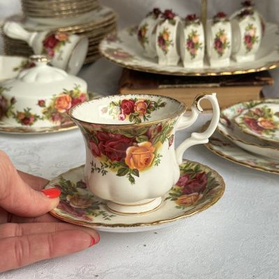 Кофейная пара 125 мл Royal Albert Old Country Roses Англия