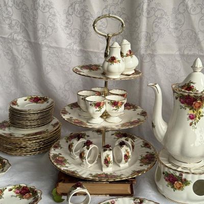Кофейная пара 125 мл Royal Albert Old Country Roses Англия