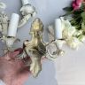 Бра настенное на 2 лампы 23 см латунь Франция