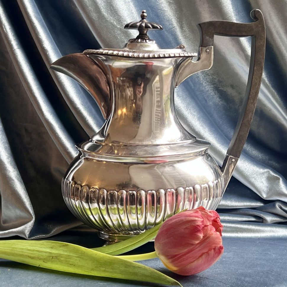 Чайник кофейник 1,5 л Walker&Hall Sheffield Англия серебрение