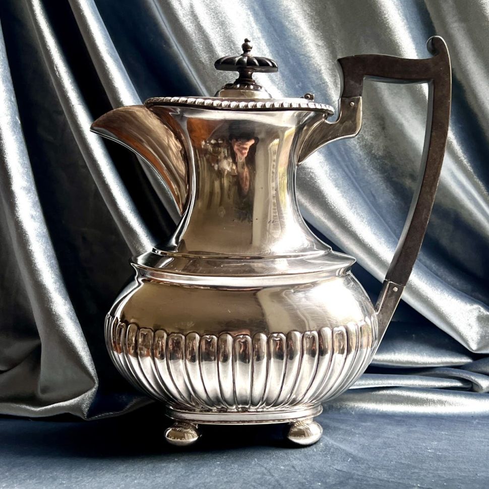 Чайник кофейник 1,5 л Walker&Hall Sheffield Англия серебрение