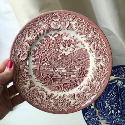 Тарелка красная 20 см., Англия