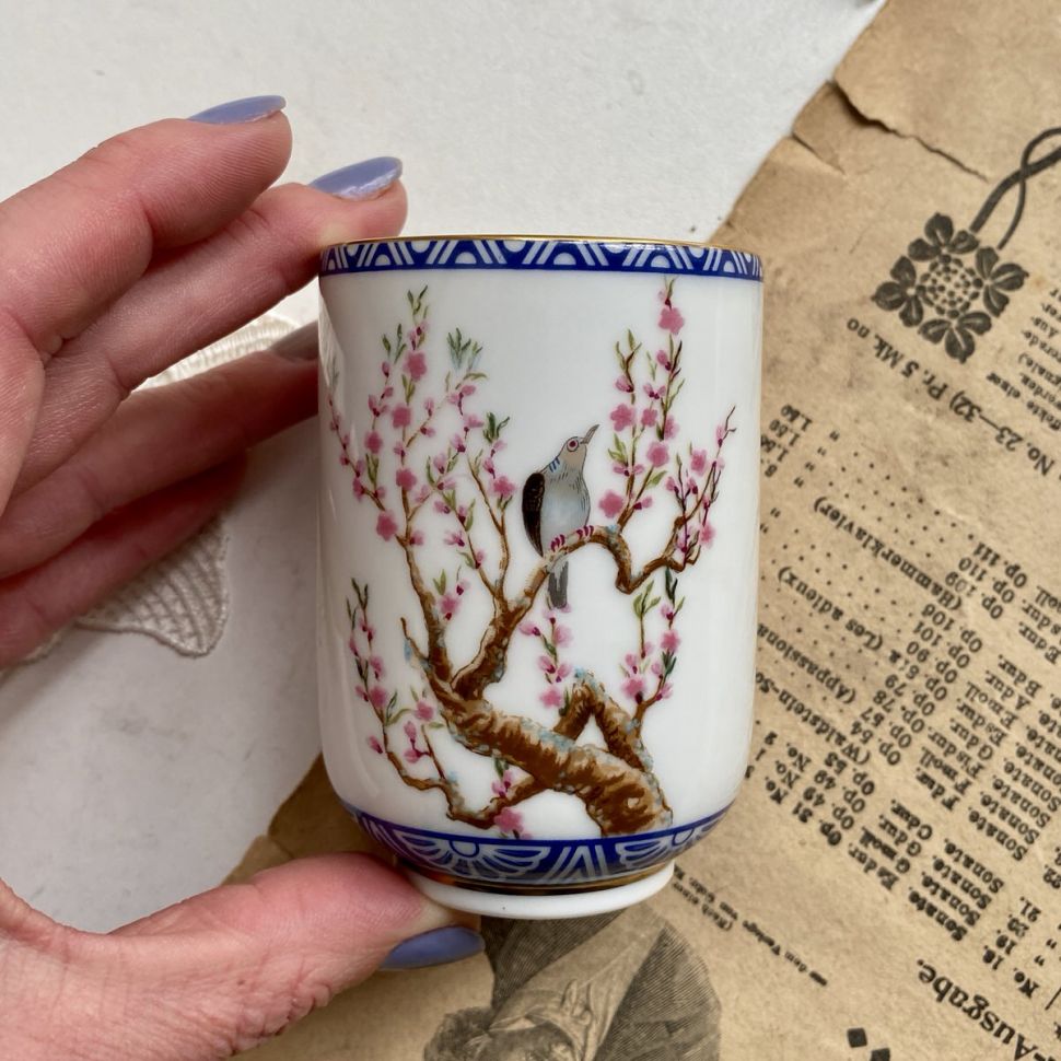 Чашка Franklin porcelain Япония 1985 г 150 мл Сакура