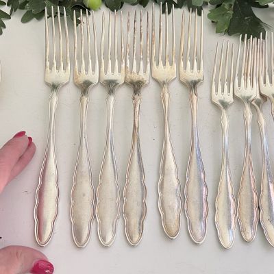 Вилка столовая Wellner 21 см серебрение Германия