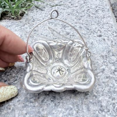 Ситечко для чая 6 см серебрение по латуни