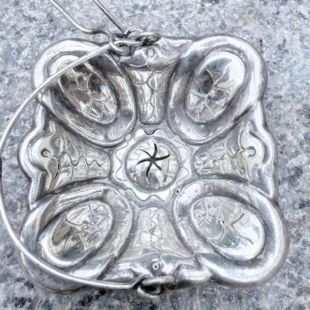 Ситечко для чая 6 см серебрение по латуни