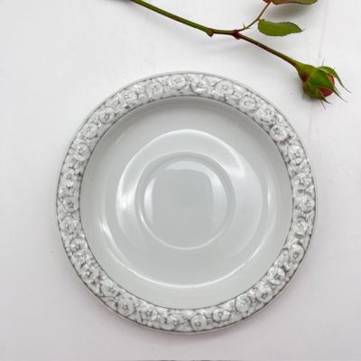 Чайная пара Rosenthal Maria Classic Rose серый край 200 мл Германия 