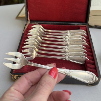 Вилка тризубец SFAM 14 см серебрение Франция