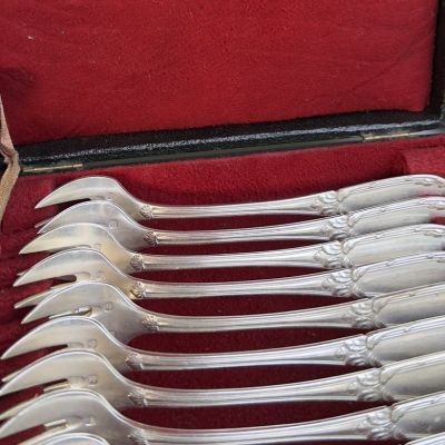 Вилка тризубец SFAM 14 см серебрение Франция