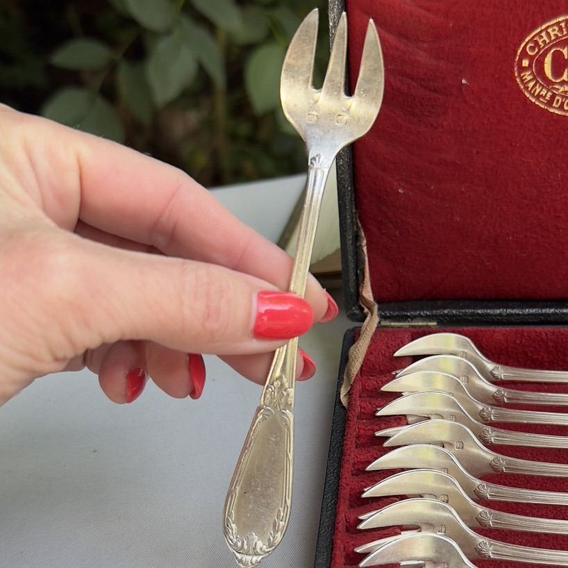 Вилка тризубец SFAM 14 см серебрение Франция