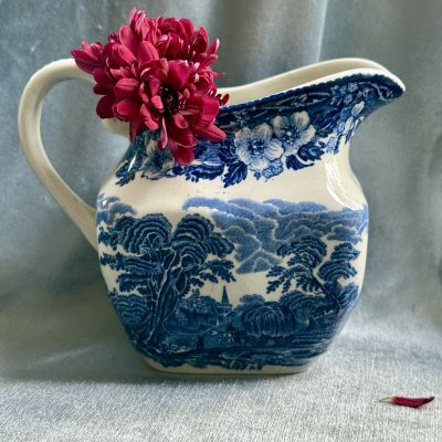 Молочник Enoch Wedgwood Woodland синий 350 мл Англия