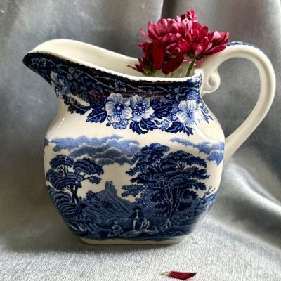 Молочник Enoch Wedgwood Woodland синий 350 мл Англия