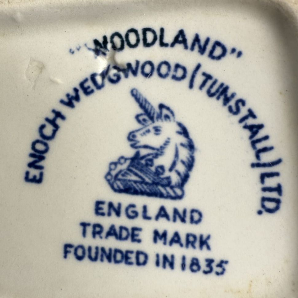 Молочник Enoch Wedgwood Woodland синий 350 мл Англия