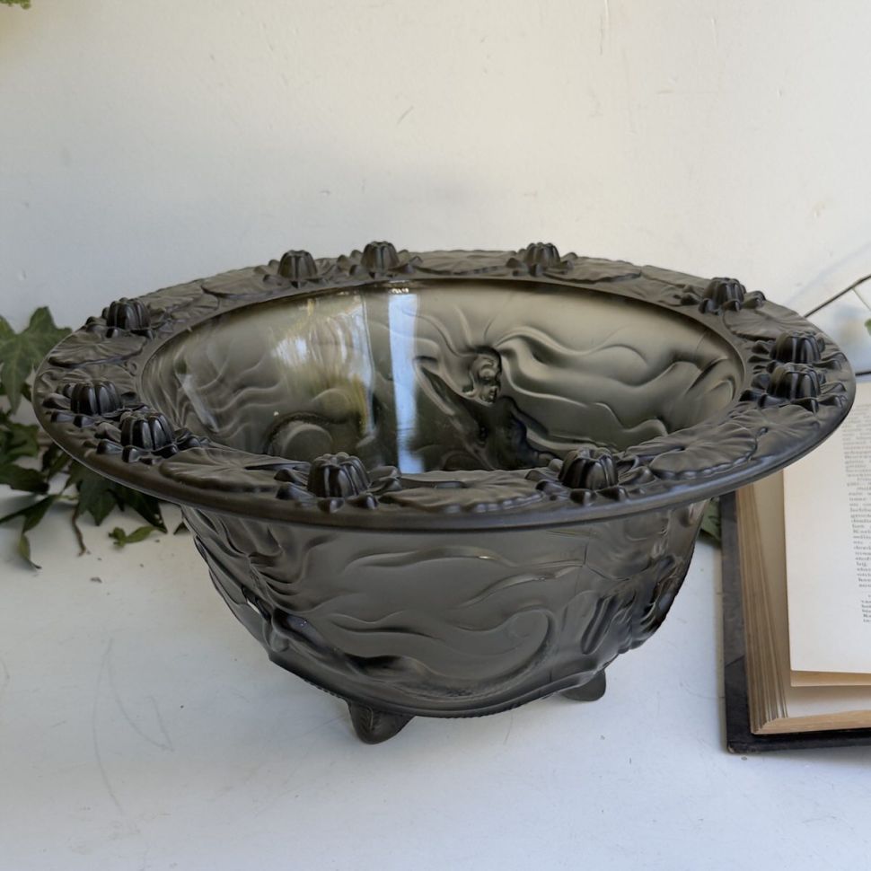 Ваза фруктовница Josef Inwald Barolac Русалка 32 см Чехословакия 30-е гг. Ардеко