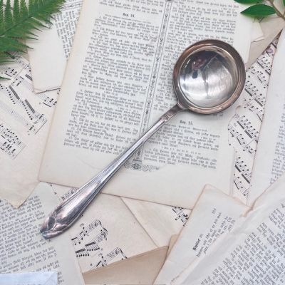 Половник 31 см серебрение Франция