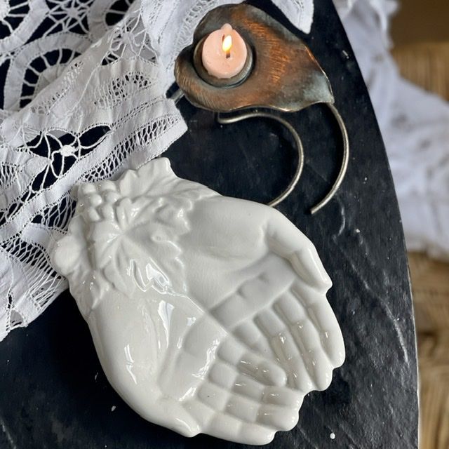 Мыльница ладошки 18 см фарфор Англия