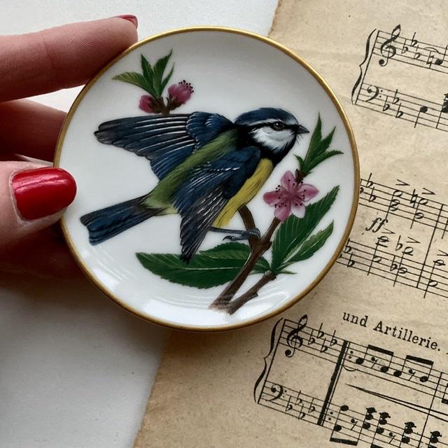 Тарелка 8 см Franklin Songbirds 1981 Blue tit