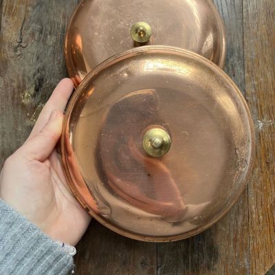 Крышка 18 см медь