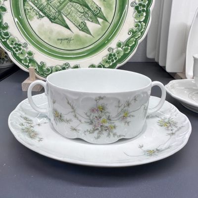 Бульонная пара Rosenthal Monbijou Полевые цветы 300 мл Германия