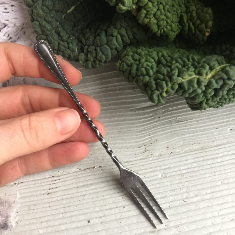 Вилка трезубец мини витая ручка