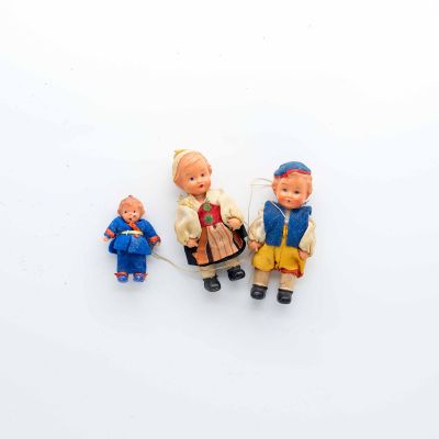 Кукла мини, набор 3 шт. Семья Швеция