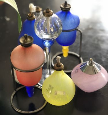 Лампа керосиновая Желтая