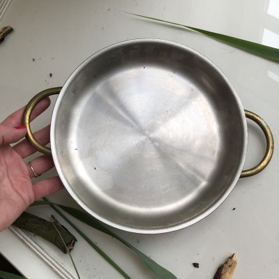 Сковорода малая с латунными ручками