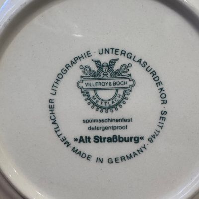 Тарелка Alt Strassburg ВиллеройБох 16 см фарфор Германия 1950-е гг.