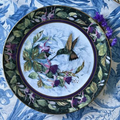 Тарелка Franklin Mint  Royal Doulton Колибри 21 см