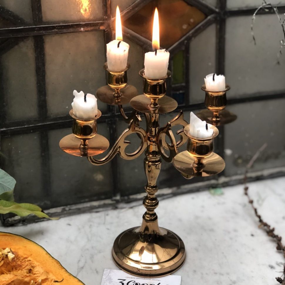 Подсвечник канделябр 22 см металл Швеция