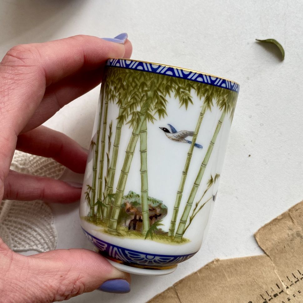 Чашка Franklin porcelain Япония 1985 г 150 мл Бамбук