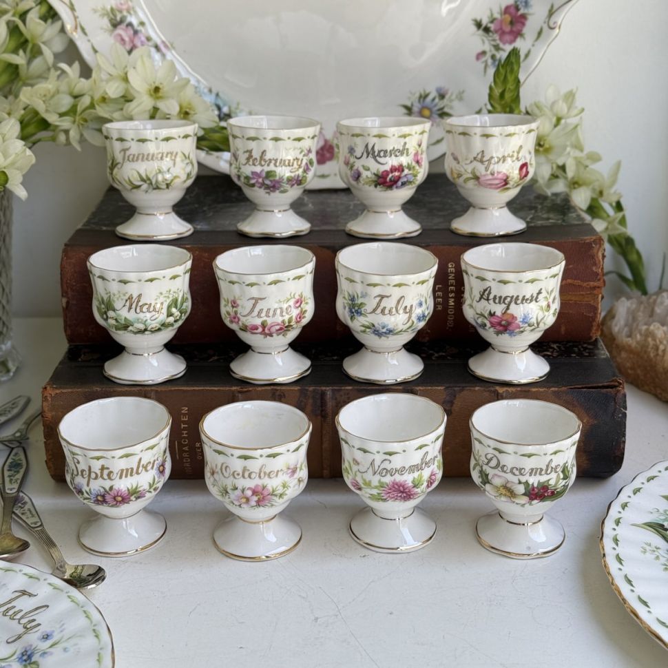 Подставка под яйцо Royal Albert 12 месяцев Англия набор 12 шт
