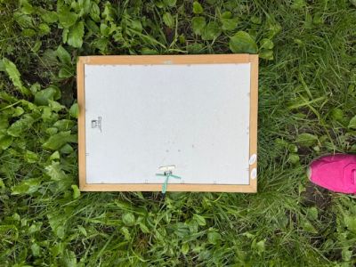 Зеркало на бюст в деревянной раме 32х42 см