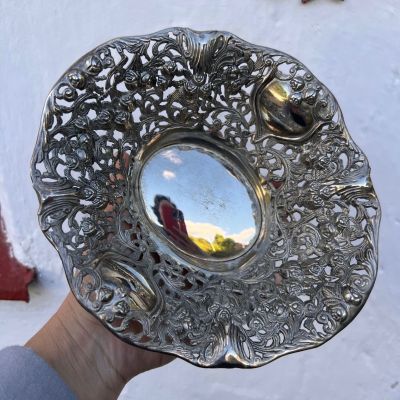 Конфетница бонбоньерка 21 см мельхиор