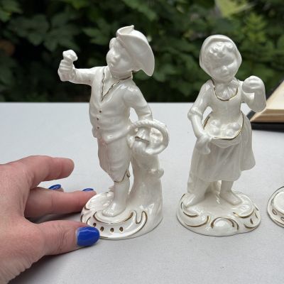 Статуэтка Юный грибник 14 см фарфор Goebel Германия 1979