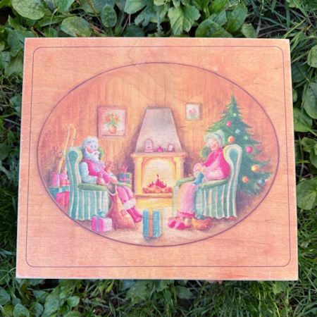 Елочная игрушка Санта Kamozja Family набор 2 шт стекло ручная роспись