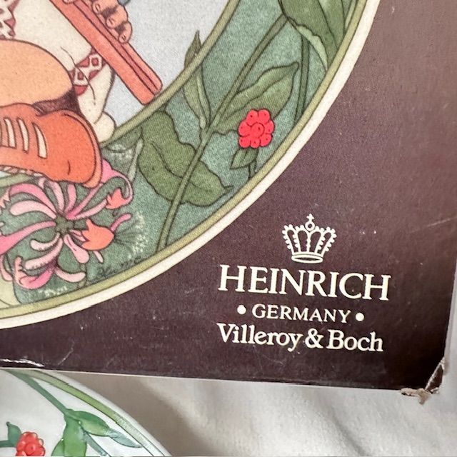 Тарелка Heinrich UNICEF Дети мира № 12 20 см фарфор Германия 