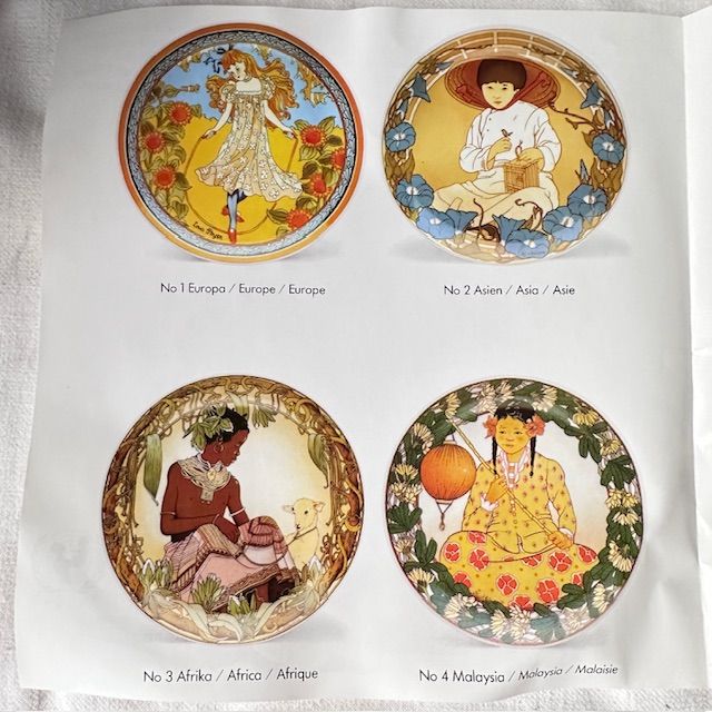 Тарелка Heinrich UNICEF Дети мира № 12 20 см фарфор Германия 