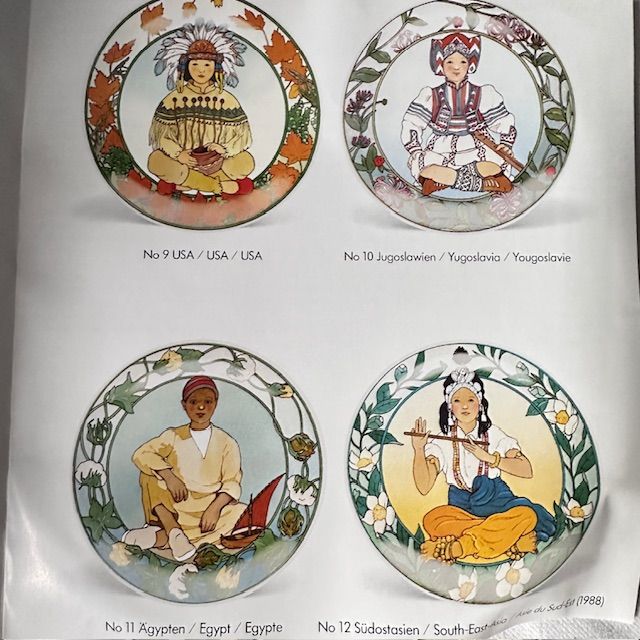 Тарелка Heinrich UNICEF Дети мира № 12 20 см фарфор Германия 