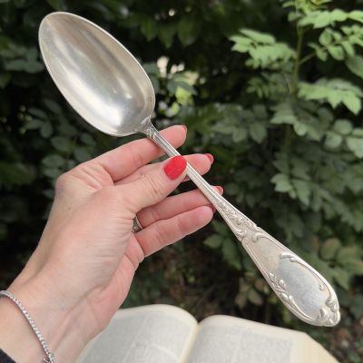 Царь ложка SFAM 27 см серебрение Франция