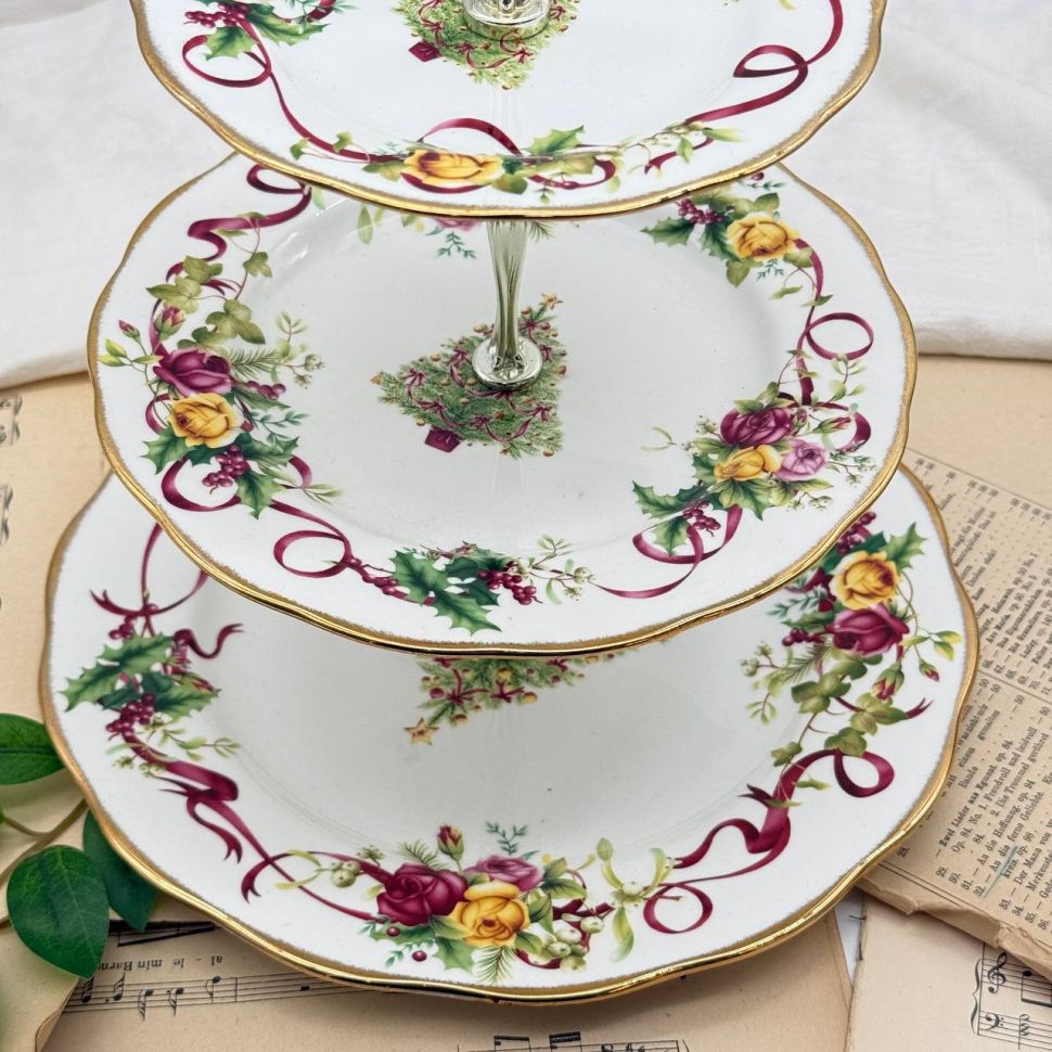 Менажница Royal Albert Old Country Roses Christmas Tree Англия